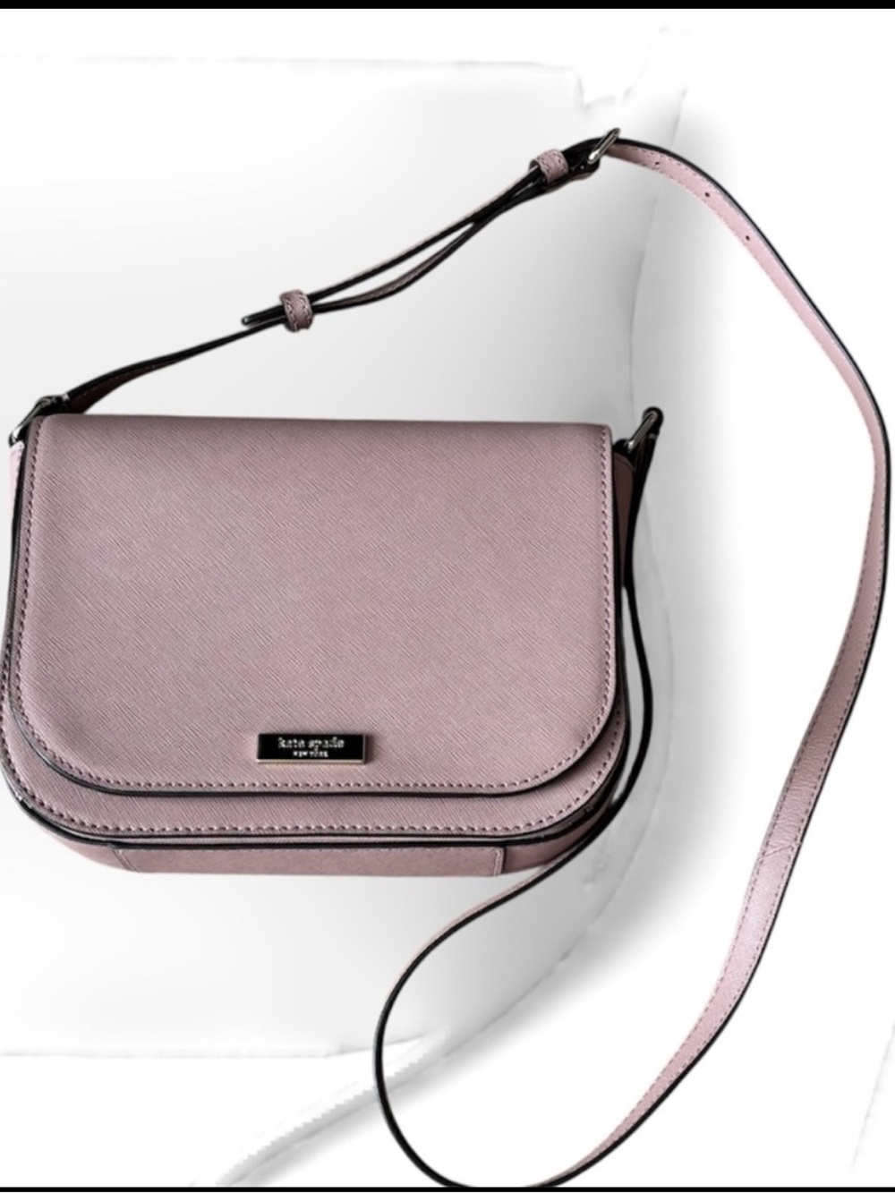 Kate Spade Laurel Way Carsen Saffiano Leather Pink Crossbody Bag